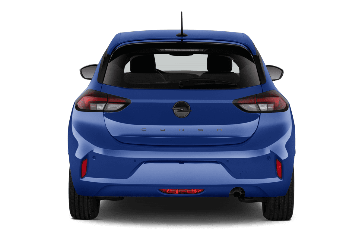 Heckansicht eines Opel Corsa