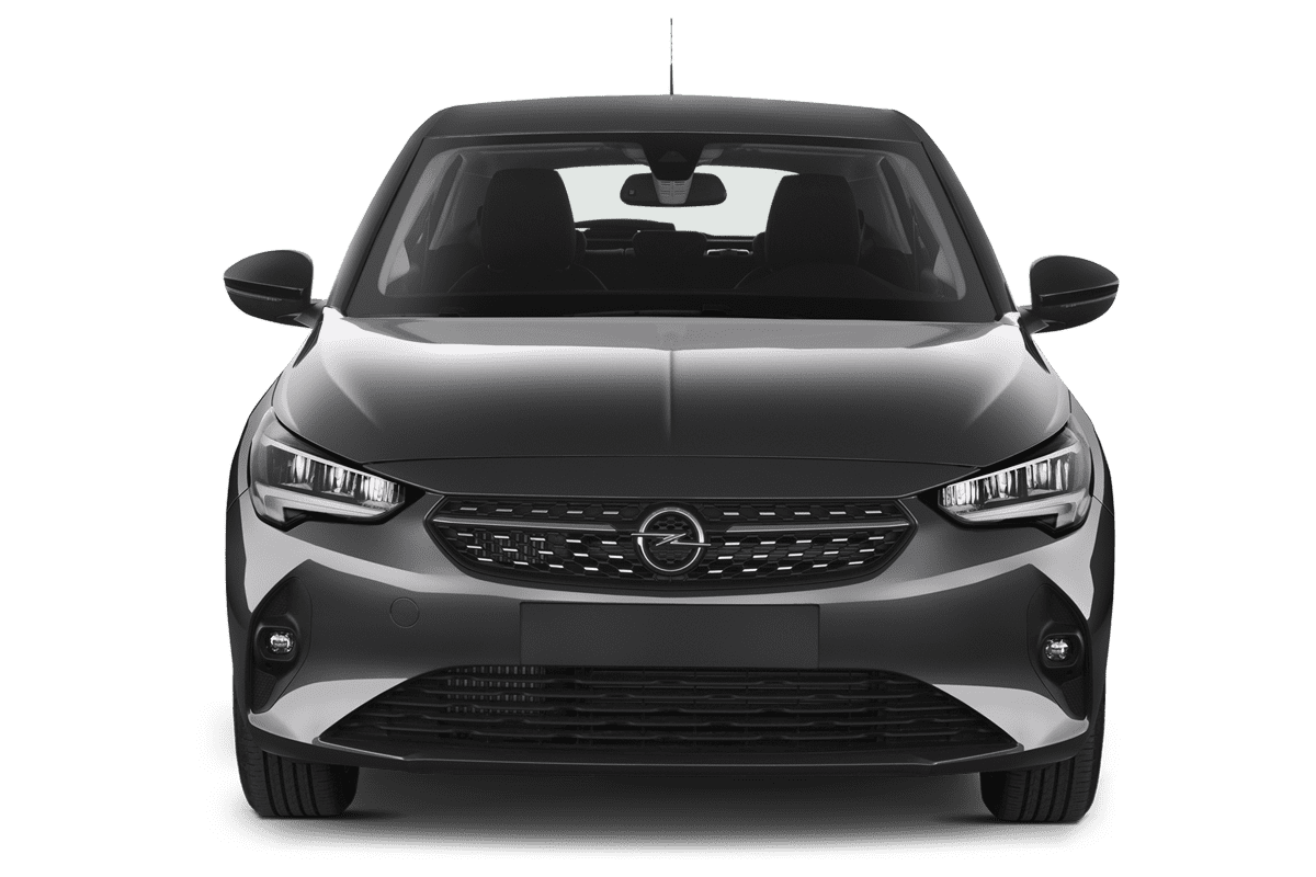 Frontansicht eines Opel Corsa 40 Jahre, freigestellt