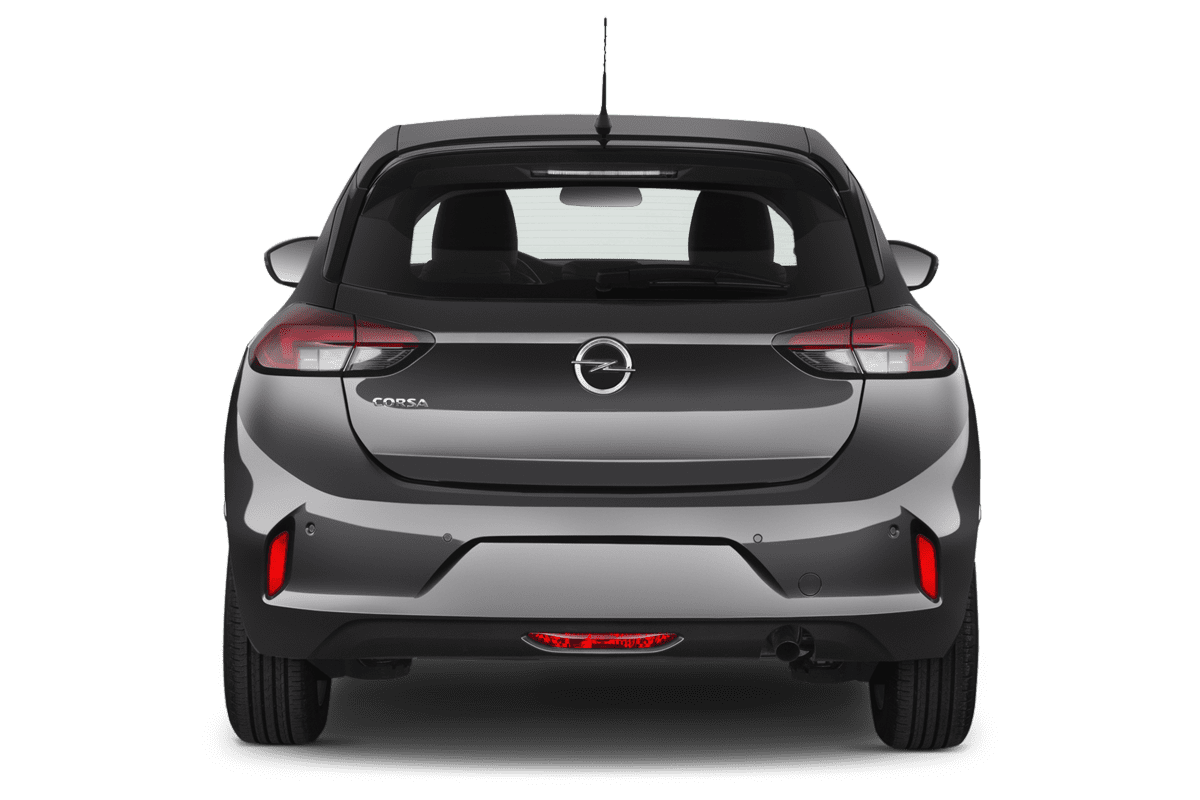 Heckansicht eines Opel Corsa 40 Jahre