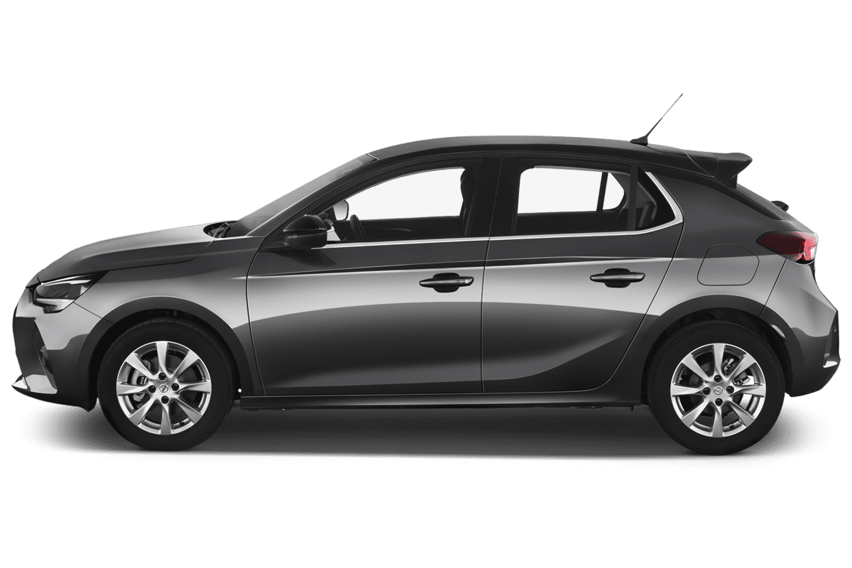 Seitenansicht eines Opel Corsa 40 Jahre