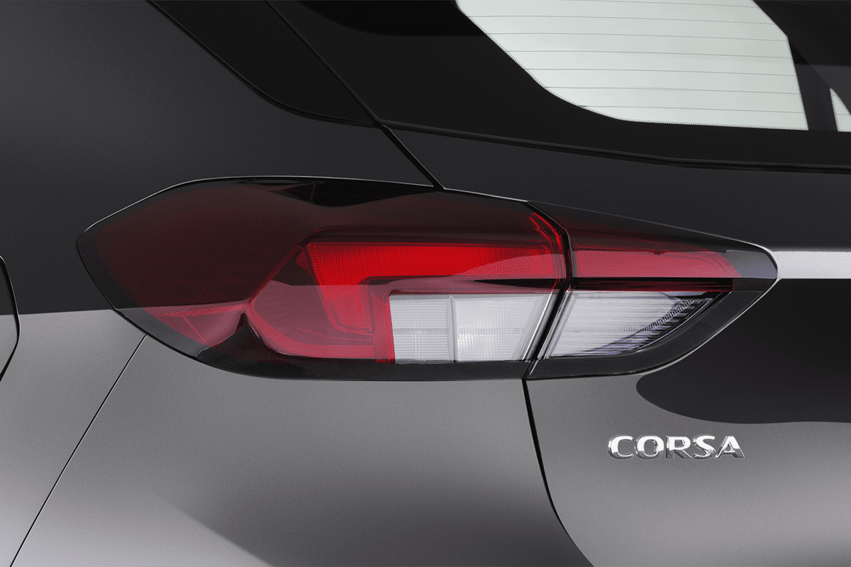 Heckleuchten eines Opel Corsa 40 Jahre