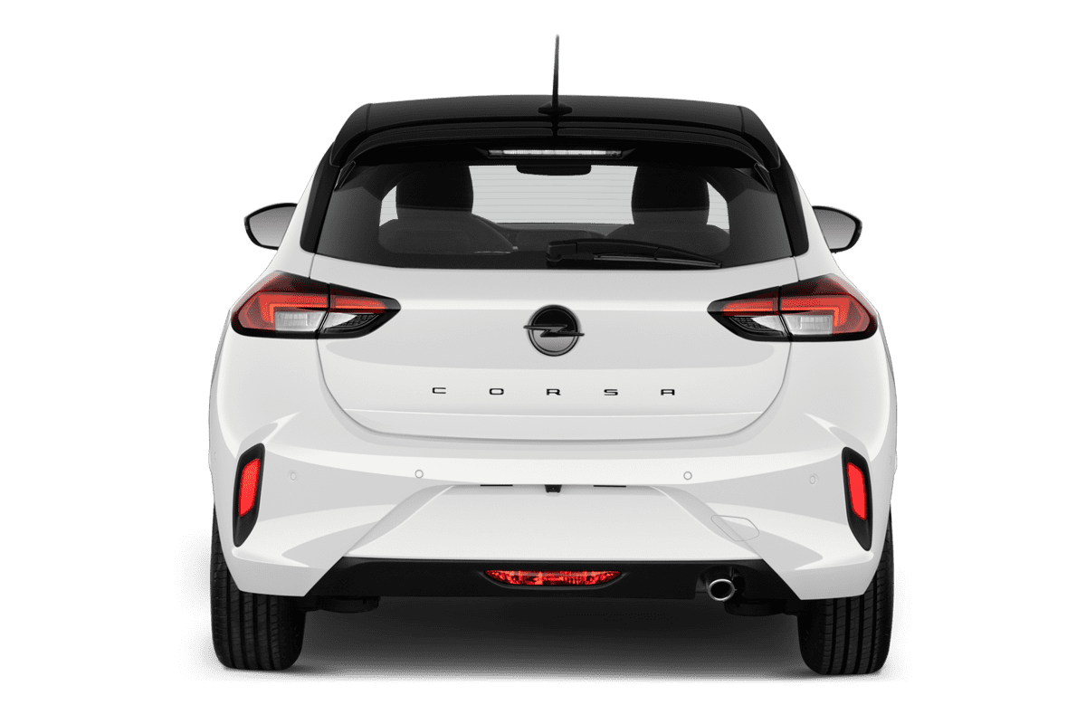 Heckansicht eines Opel Corsa