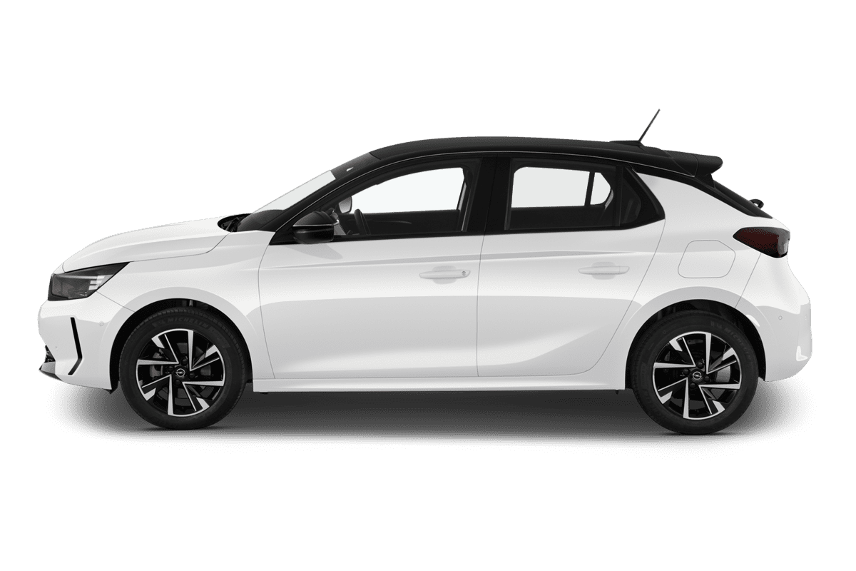 Seitenansicht eines Opel Corsa