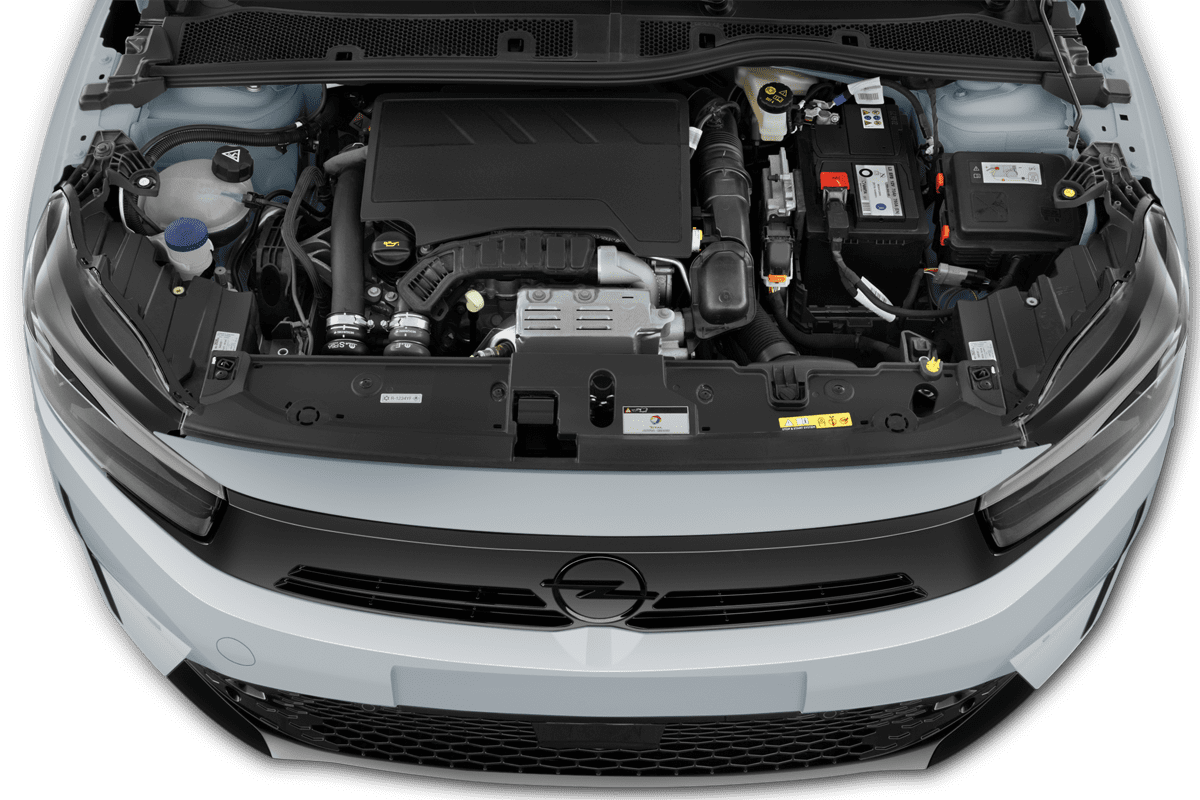 Motorraum eines Opel Corsa Electric