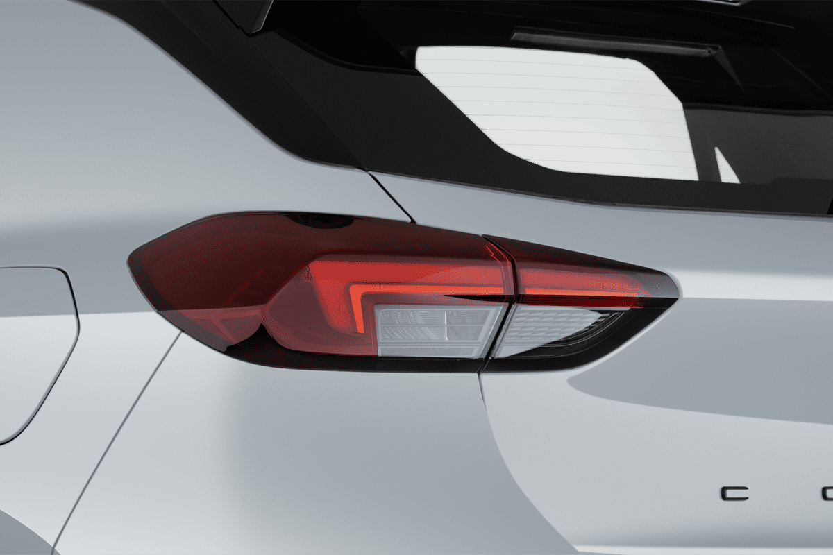Heckleuchten eines Opel Corsa Electric