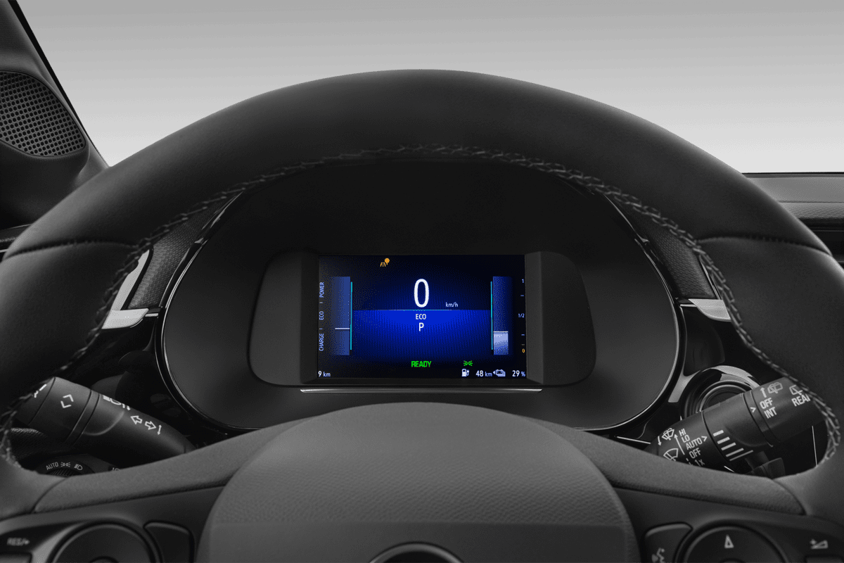 Kombiinstrument eines Opel Corsa Electric (KI-generiert)