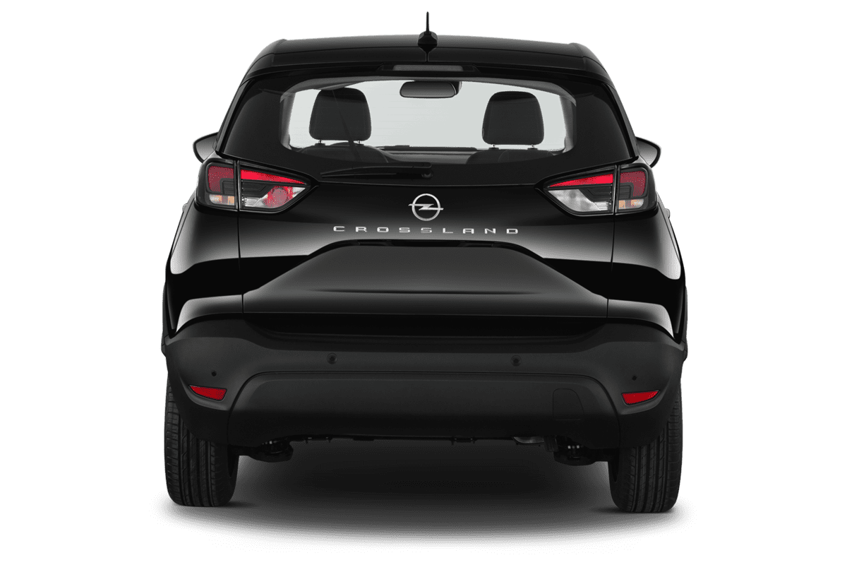 Heckansicht eines Opel Crossland