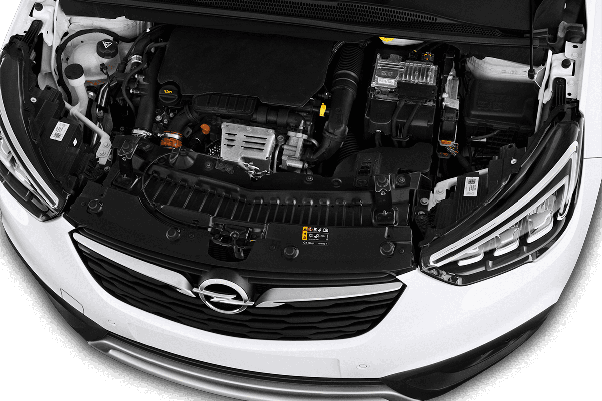 Motorraum eines Opel Crossland X LPG