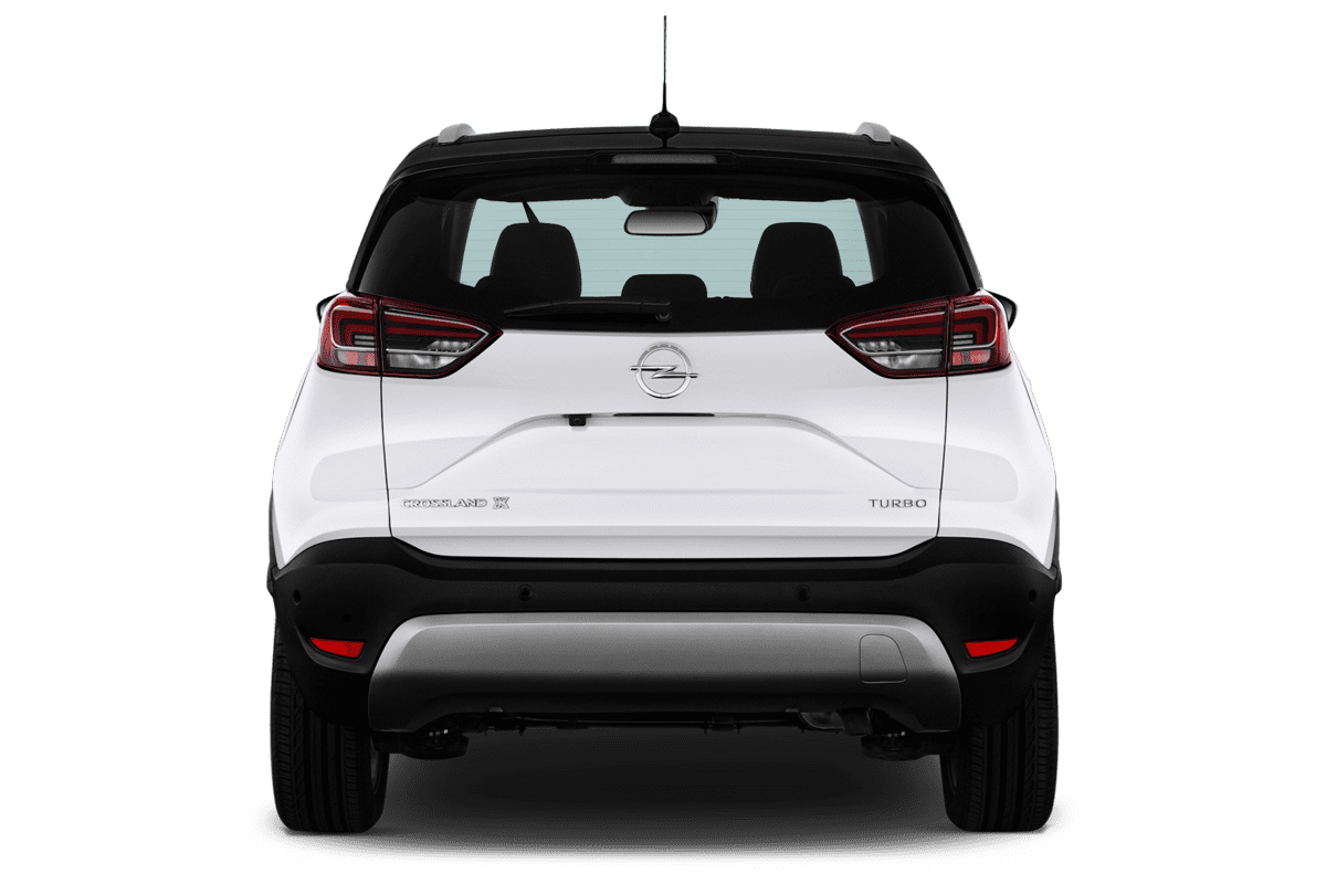Heckansicht eines Opel Crossland X LPG