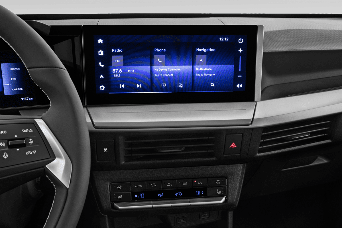 Mittelkonsole eines Opel Frontera Electric 