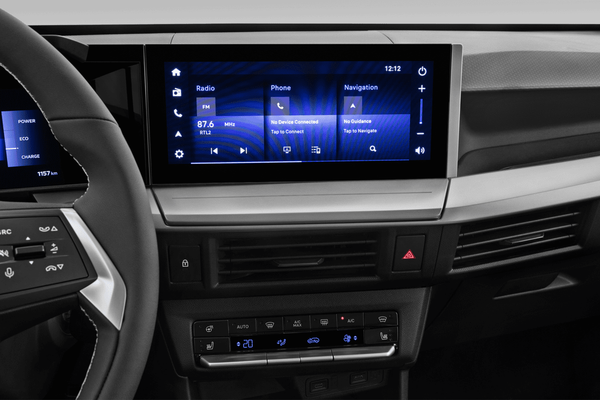 Mittelkonsole eines Opel Frontera Electric
