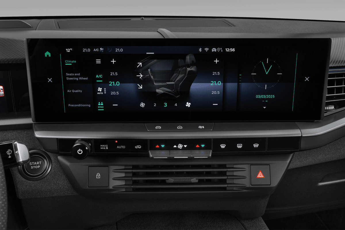 Klimasteuerung eines Opel Grandland Electric