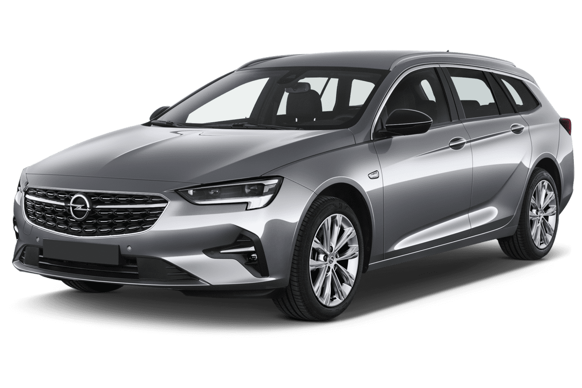 Schräge Frontansicht eines Opel Insignia Sports Tourer, freigestellt