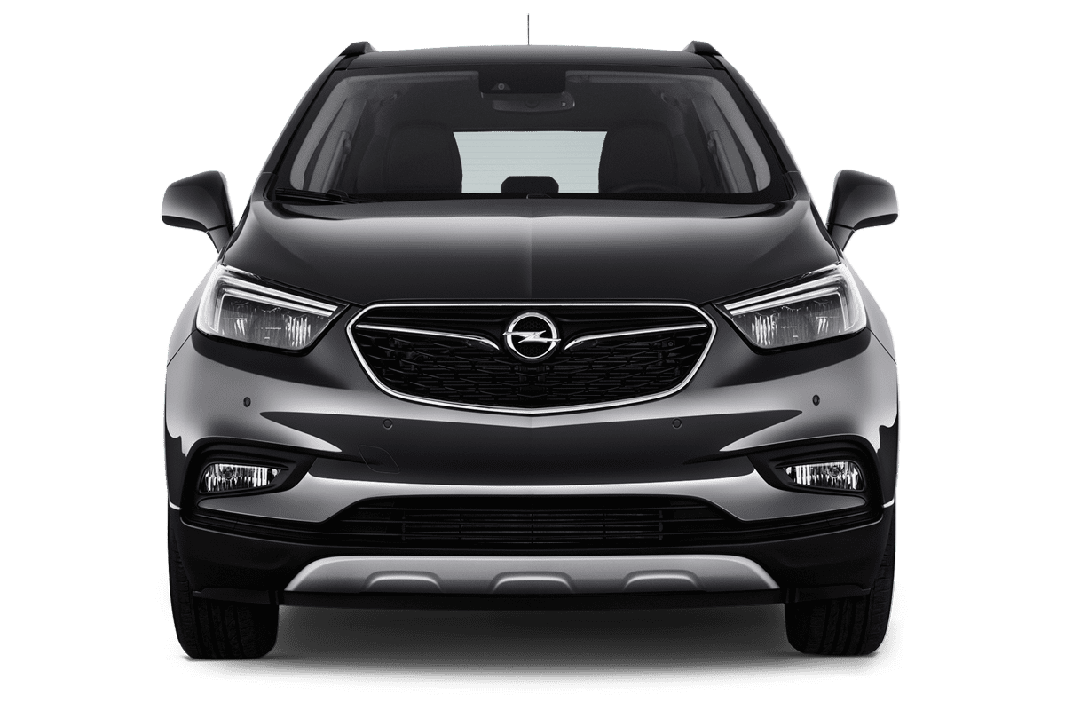 Frontansicht eines Opel Mokka X LPG, freigestellt