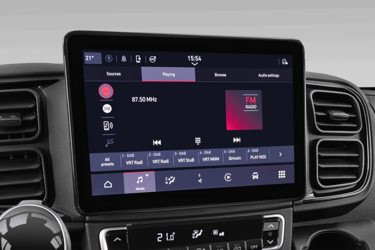 Audiosystem eines Opel Movano Normal Paketwagen