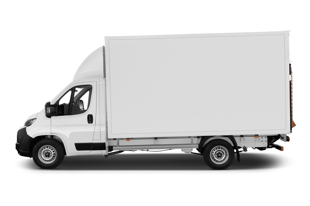 Seitenansicht eines Opel Movano Normal Paketwagen