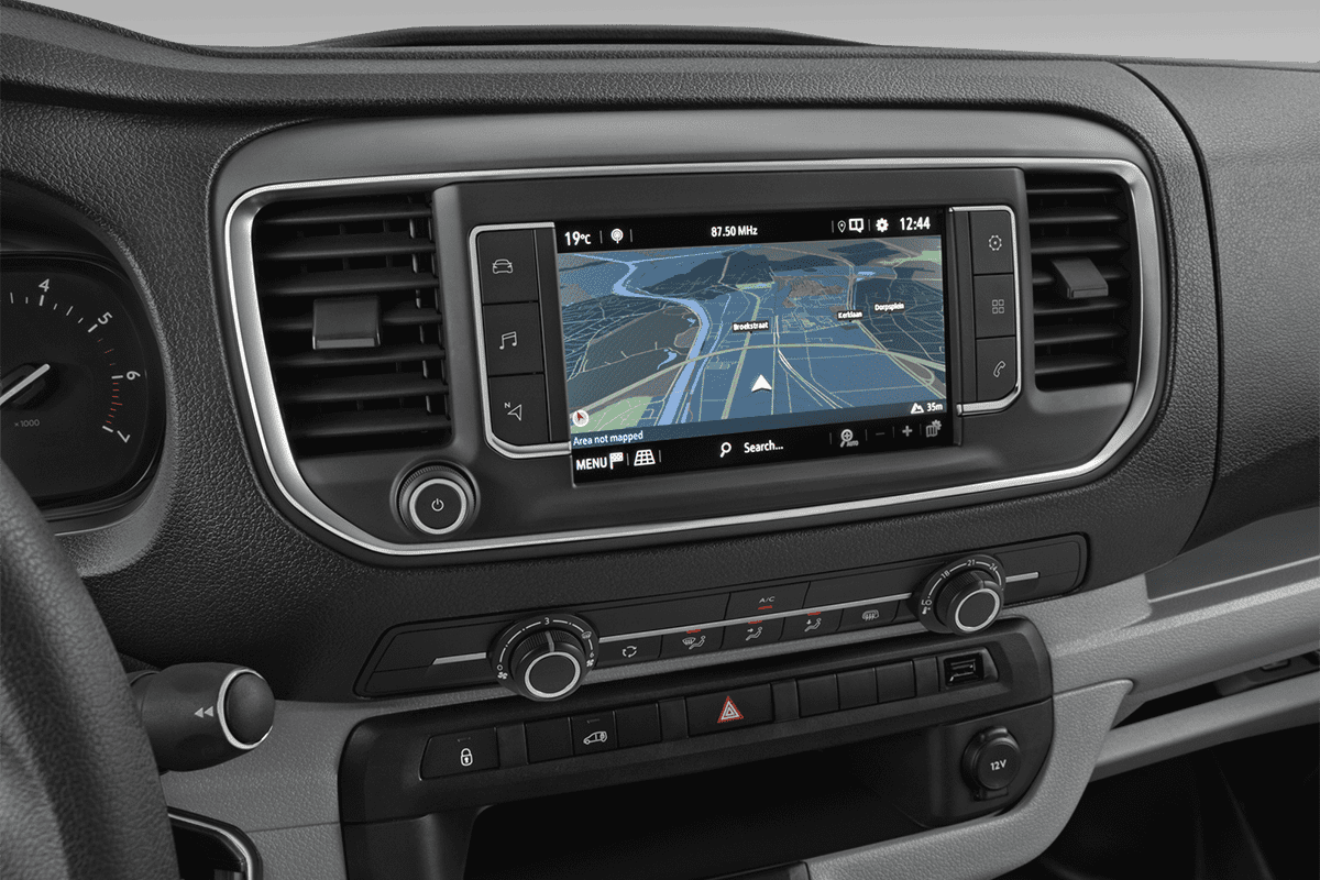 Mittelkonsole eines Opel Vivaro Kastenwagen