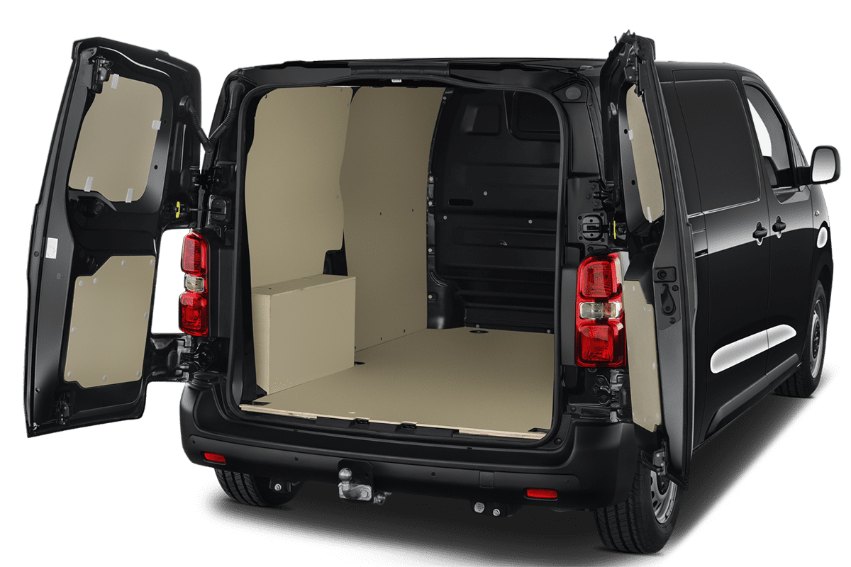 Kofferraum eines Opel Vivaro Kastenwagen