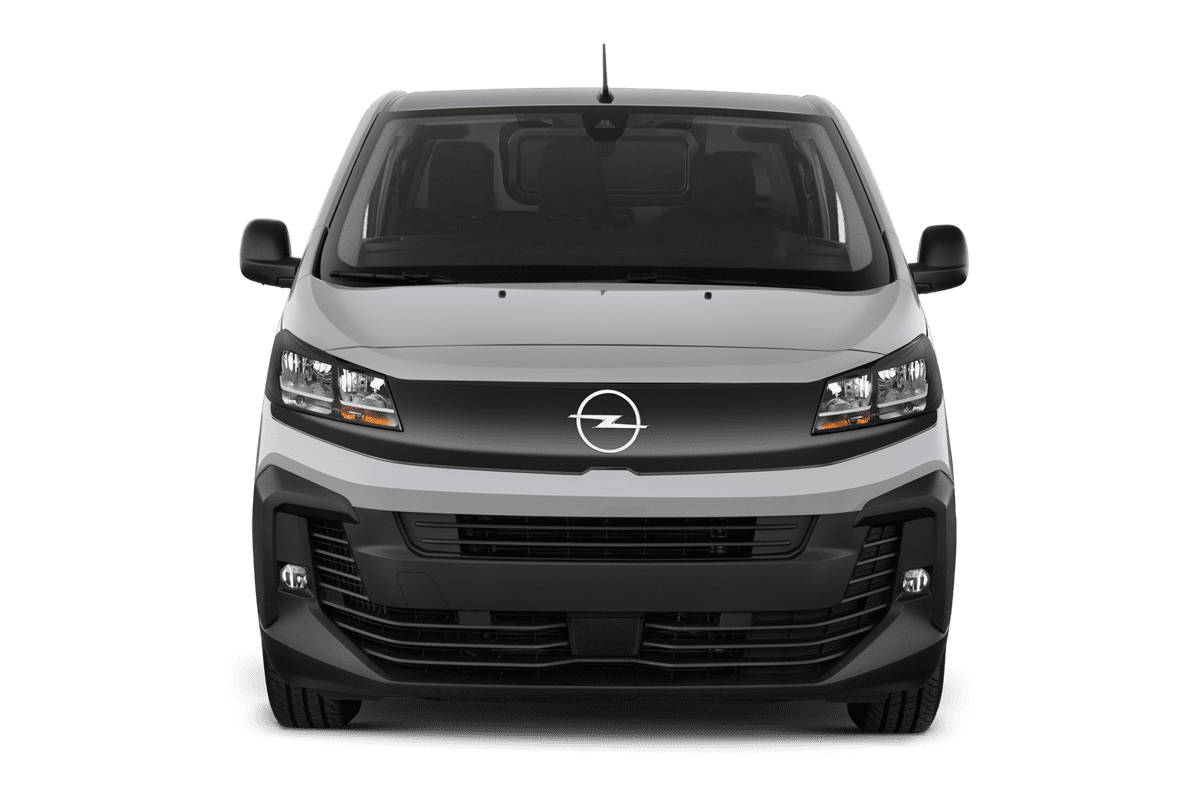 Frontansicht eines Opel Vivaro Kastenwagen, freigestellt
