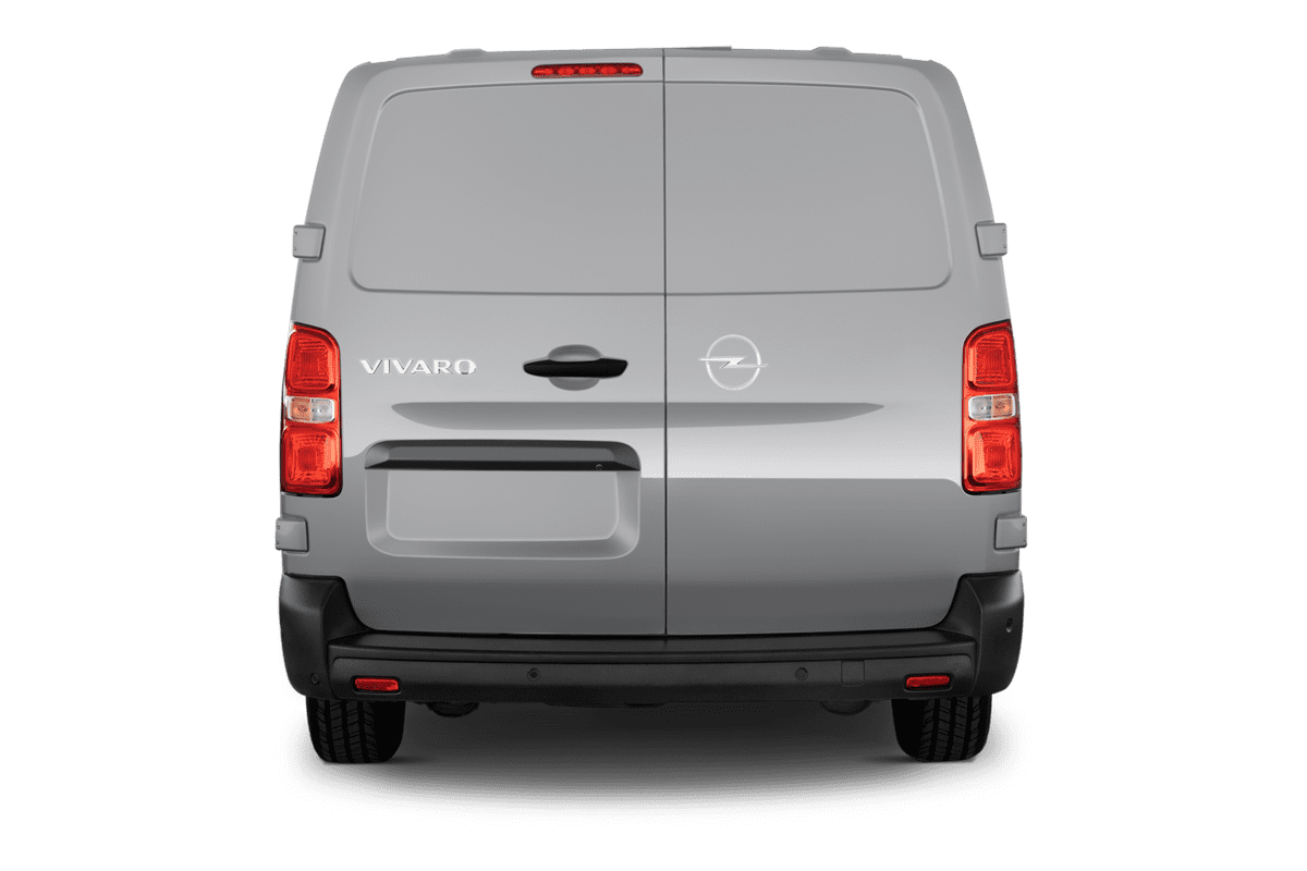 Heckansicht eines Opel Vivaro Kastenwagen