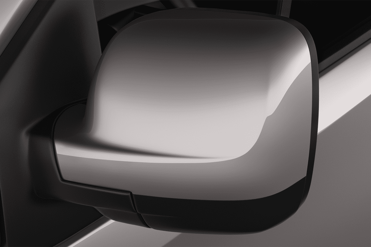 Rückspiegel eines Opel Vivaro Kombi