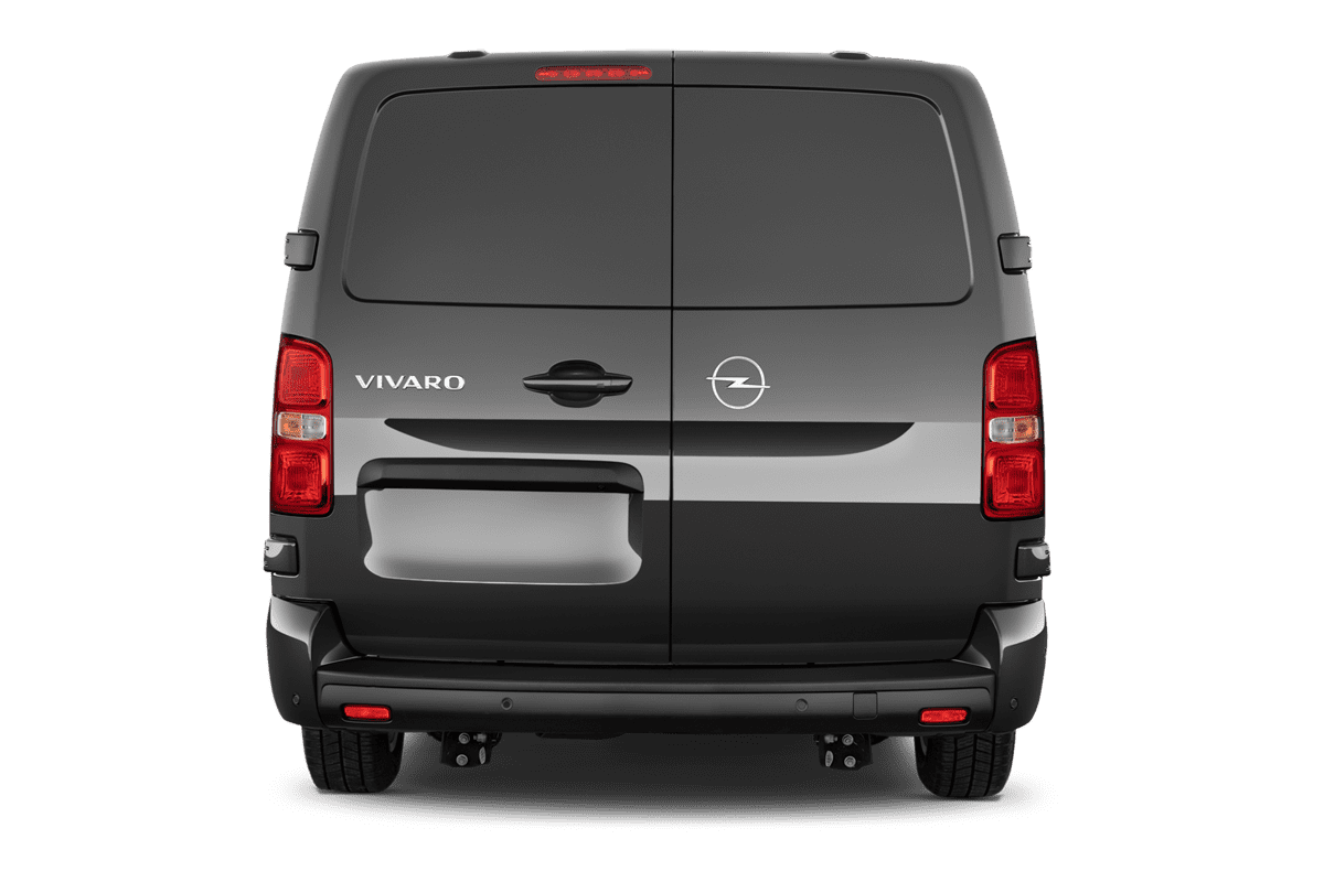 Heckansicht eines Opel Vivaro Doppelkabine Kastenwagen