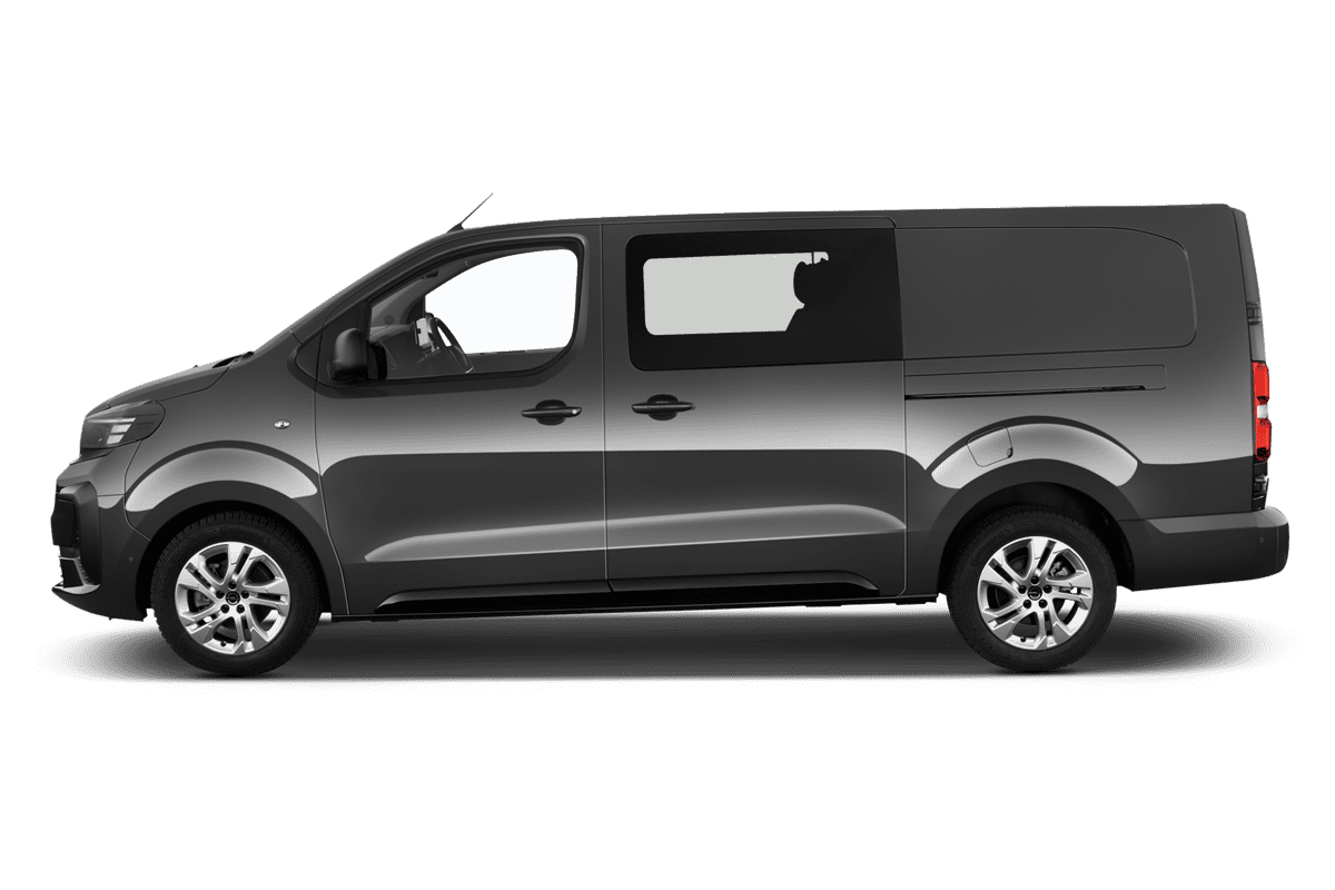 Seitenansicht eines Opel Vivaro Doppelkabine Kastenwagen