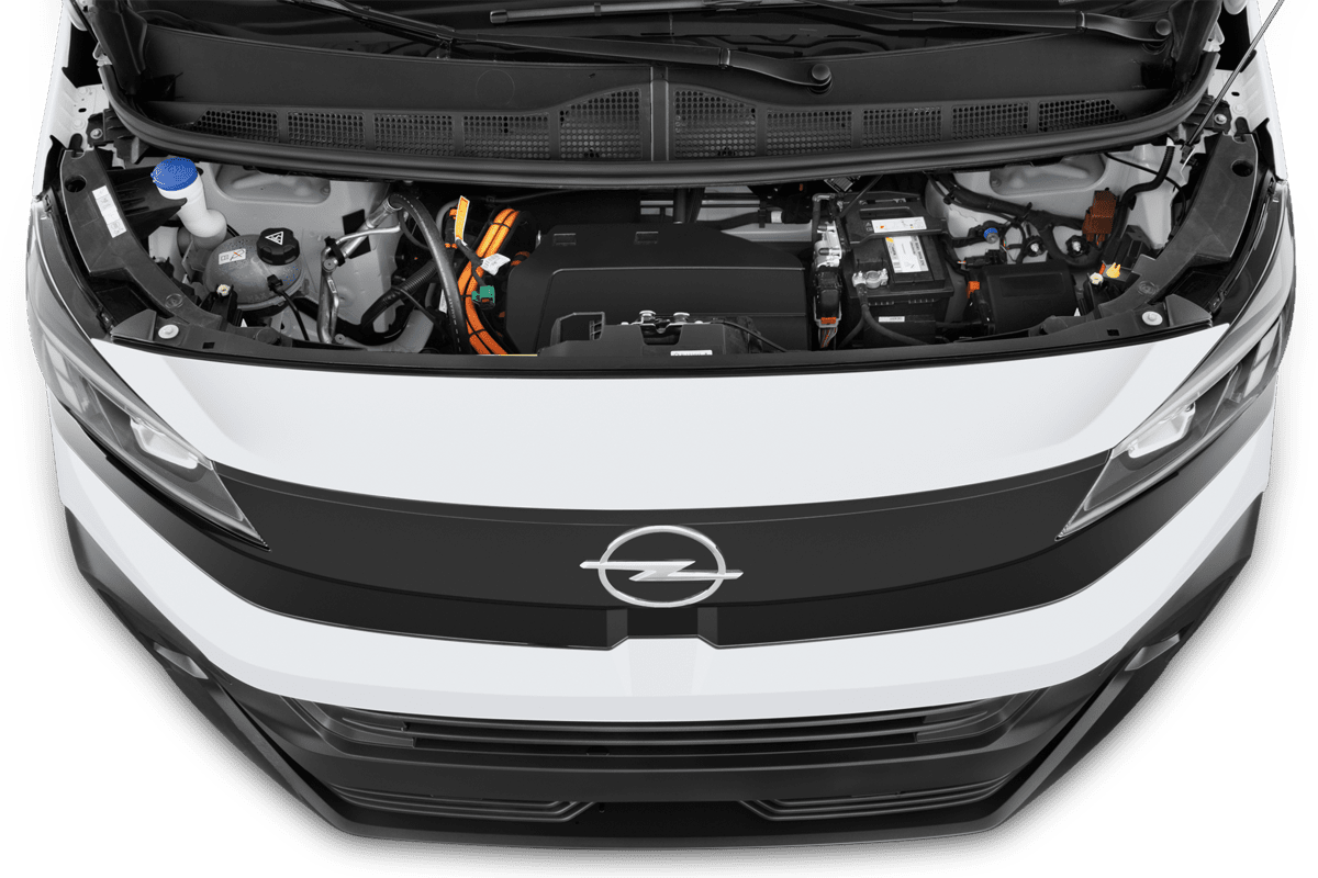 Motorraum eines Opel Vivaro-e Kastenwagen 