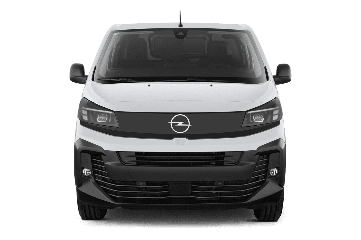 Frontansicht eines Opel Vivaro-e Kastenwagen , freigestellt
