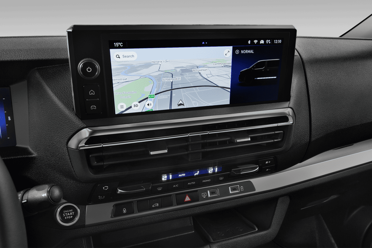 Mittelkonsole eines Opel Vivaro-e Kastenwagen 