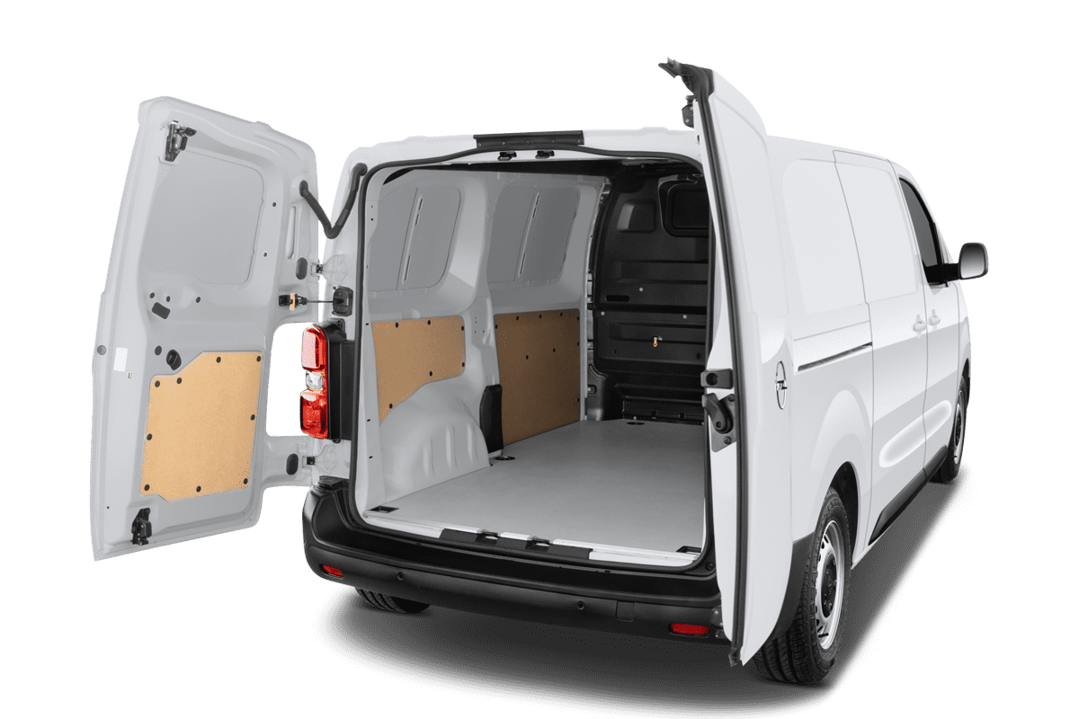 Kofferraum eines Opel Vivaro-e Kastenwagen 