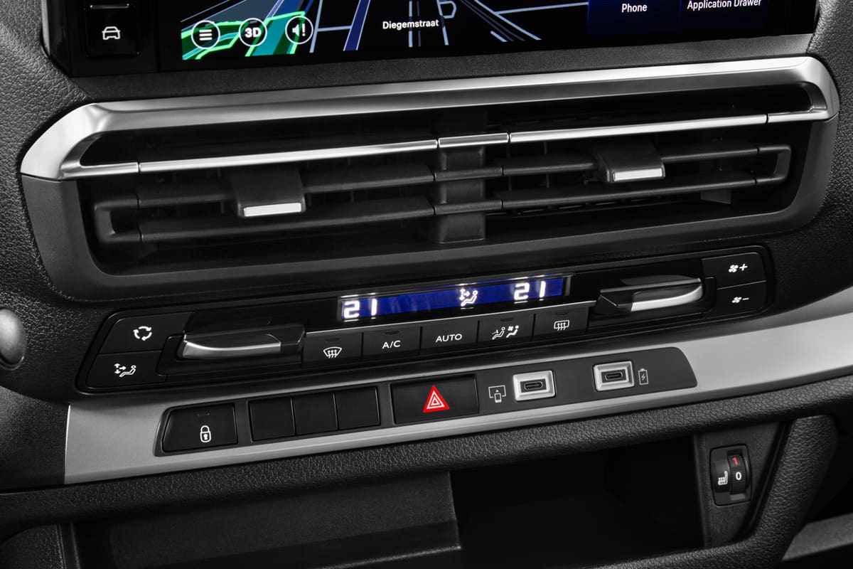 Klimasteuerung eines Opel Zafira Electric
