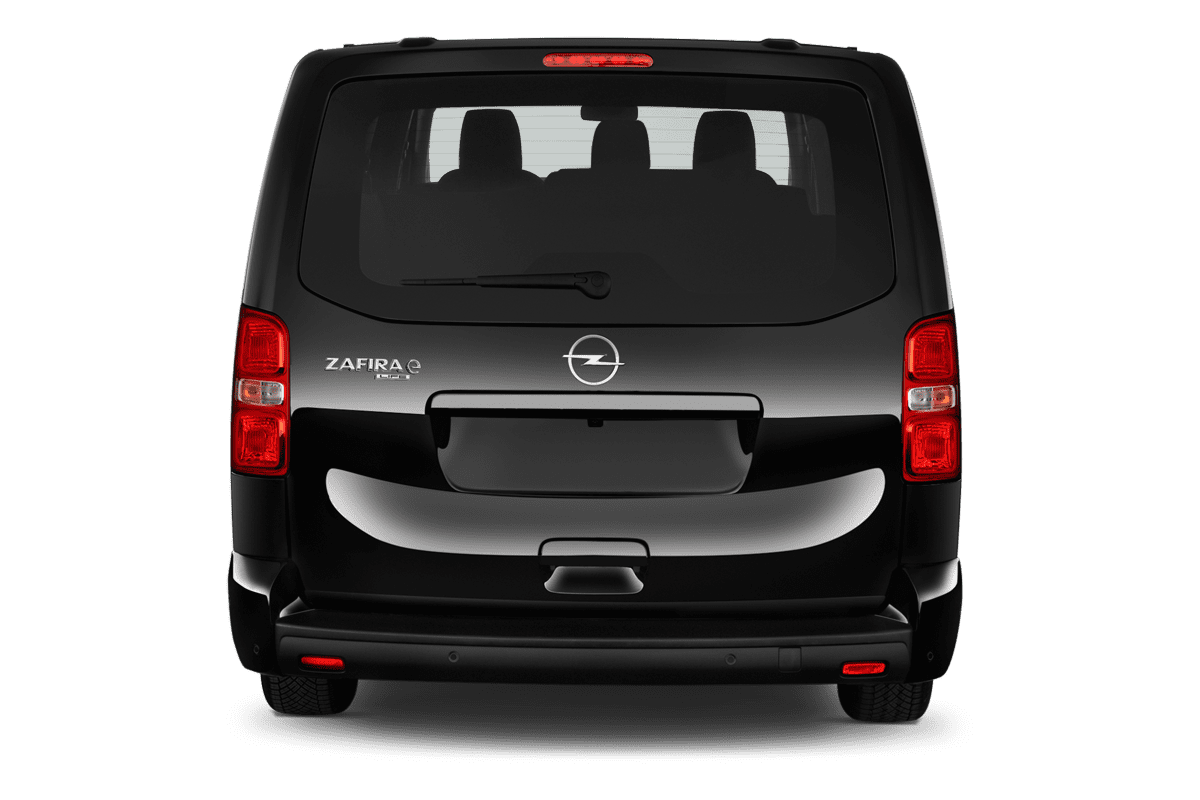 Heckansicht eines Opel Zafira Electric