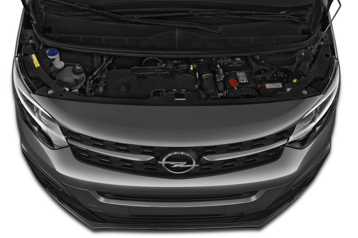 Motorraum eines Opel Zafira Life