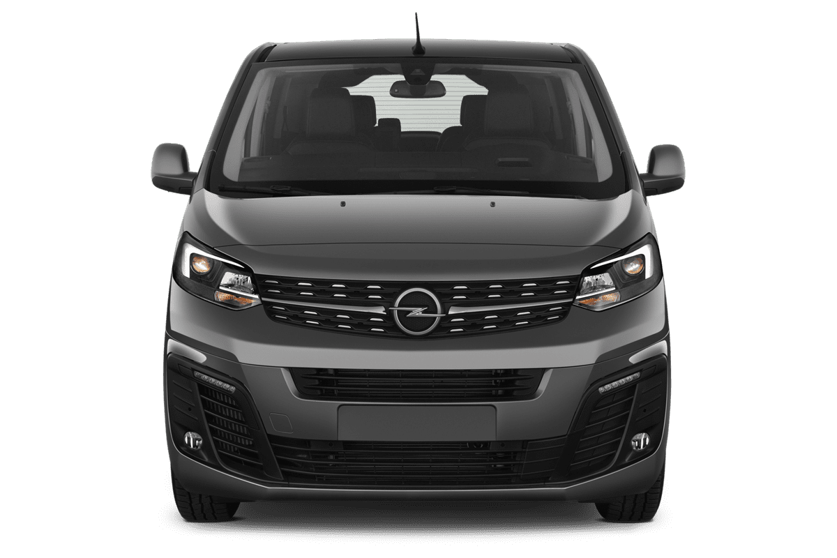 Frontansicht eines Opel Zafira Life, freigestellt