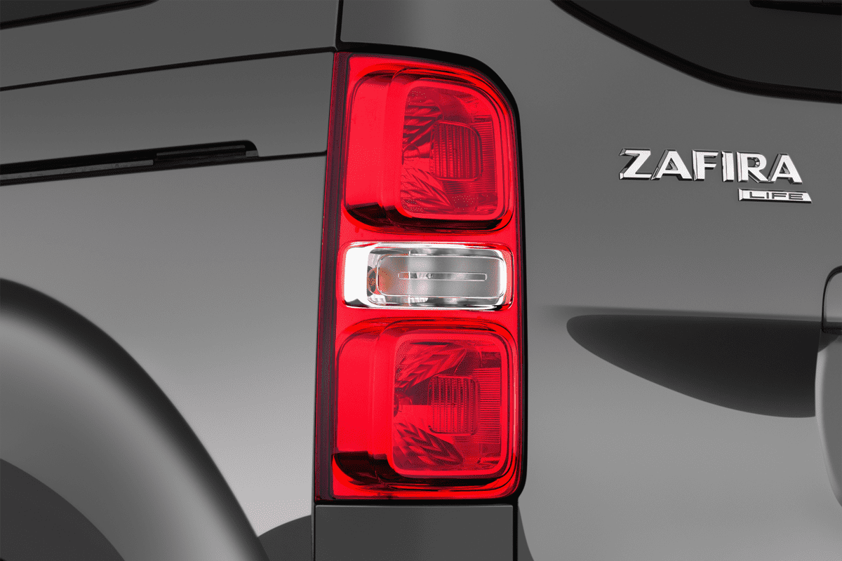 Heckleuchten eines Opel Zafira Life