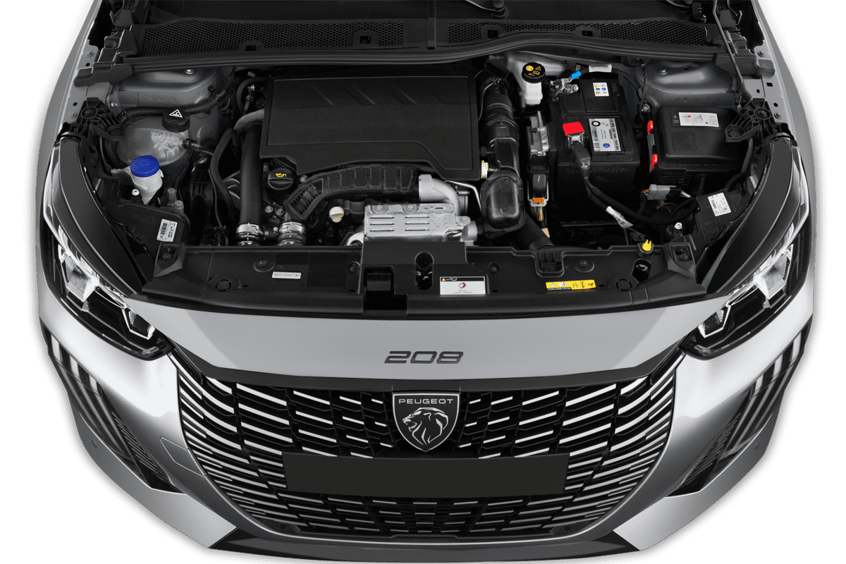 Motorraum eines Peugeot 208
