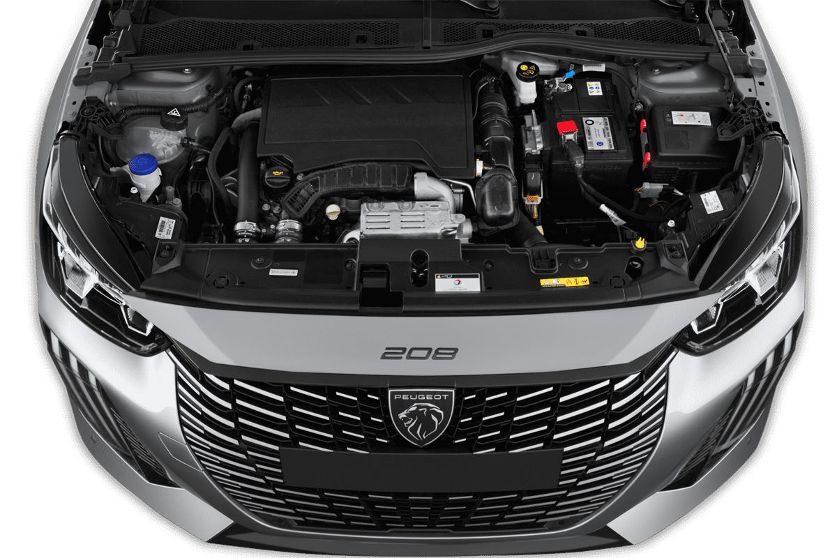 Motorraum eines Peugeot 208