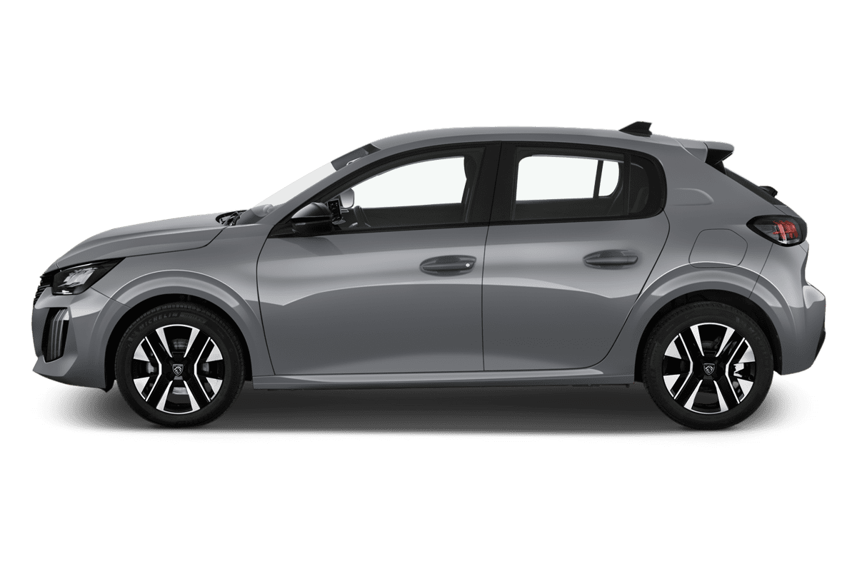 Seitenansicht eines Peugeot 208
