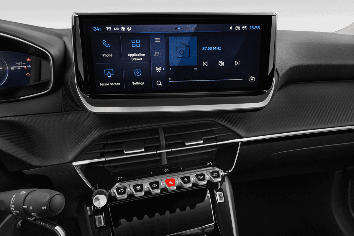 Audiosystem eines Peugeot 208 Hybrid