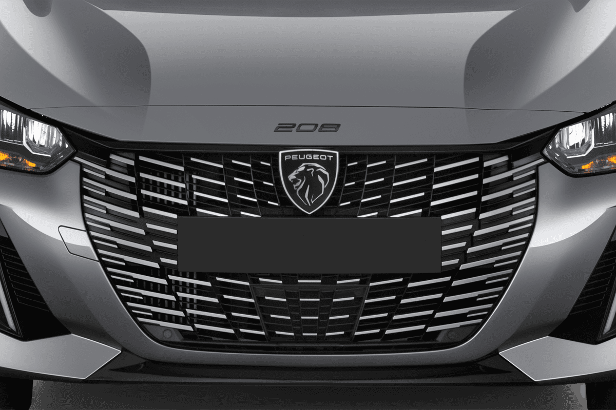 Kühlergrill eines Peugeot 208 Hybrid