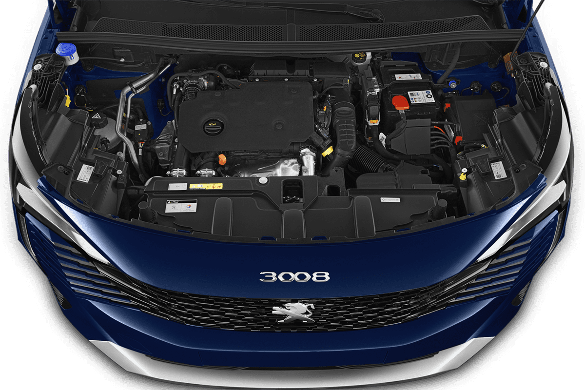 Motorraum eines Peugeot 3008 Roadtrip Plug-In-Hybrid