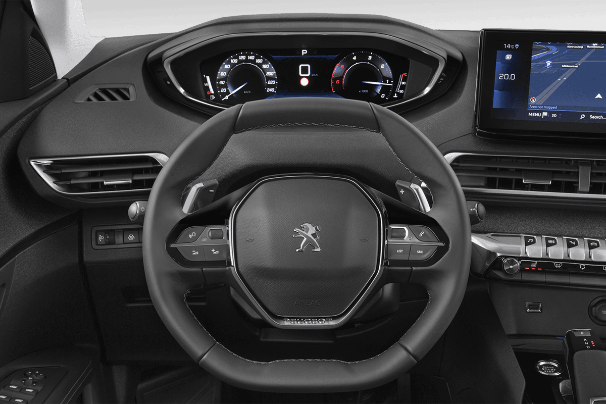 Lenkrad eines Peugeot 3008 Roadtrip Plug-In-Hybrid