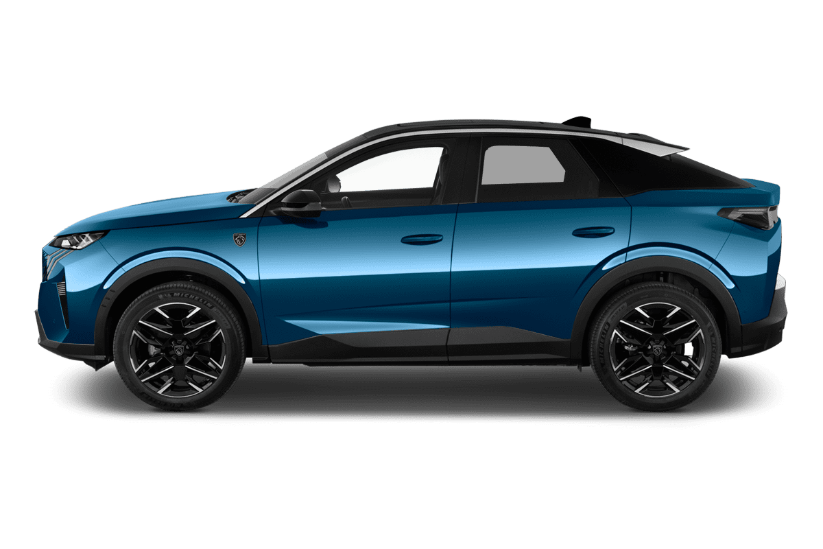 Seitenansicht eines Peugeot 3008 Plug-In-Hybrid 