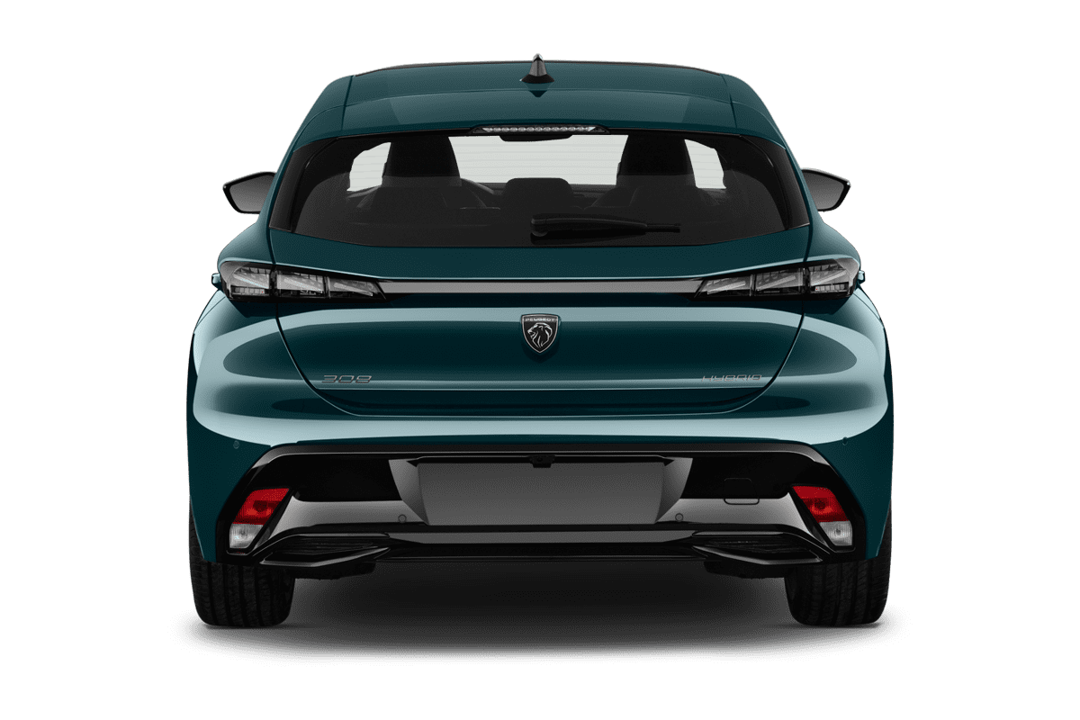 Heckansicht eines Peugeot 308 Plug-In-Hybrid
