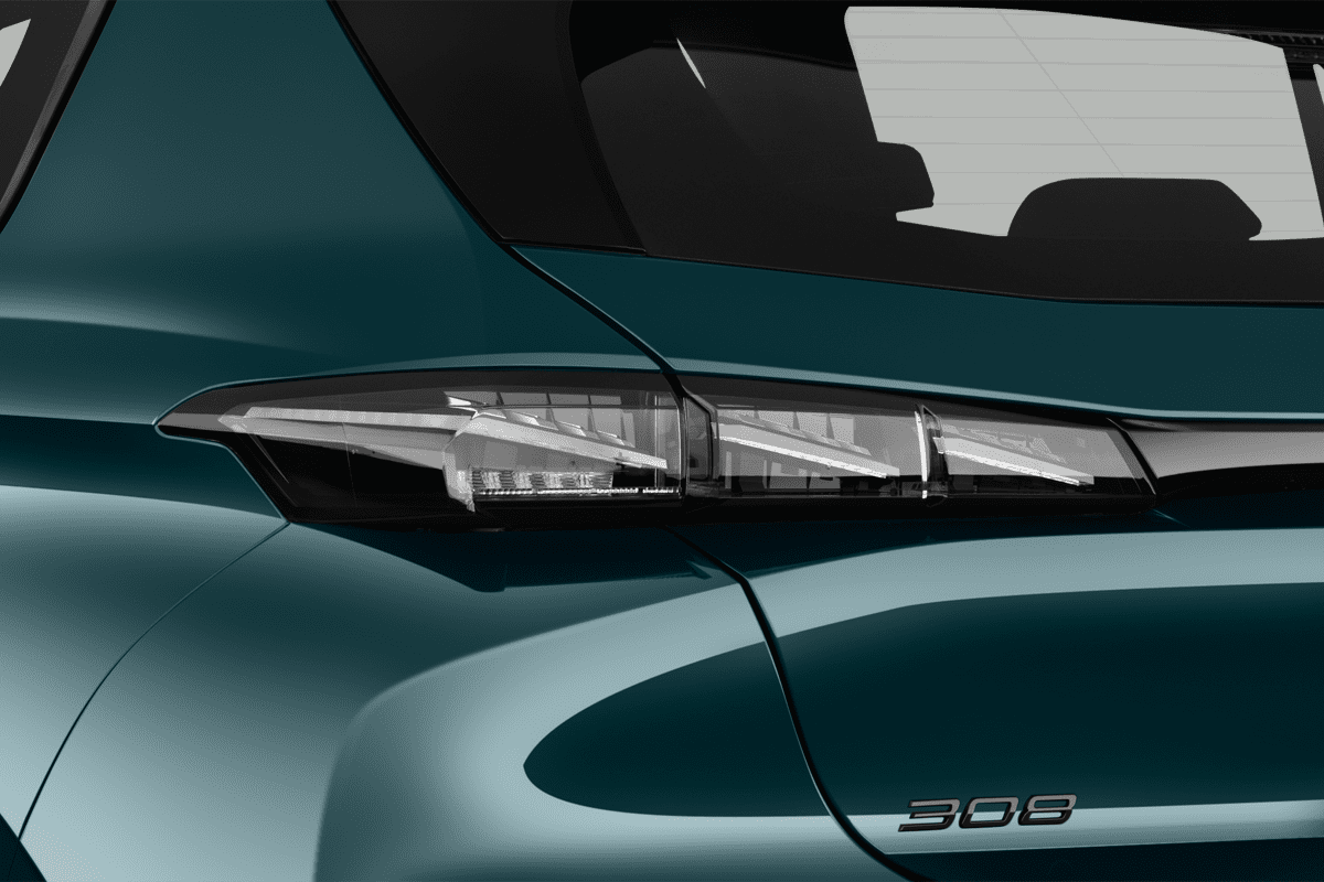 Heckleuchten eines Peugeot 308 Plug-In-Hybrid