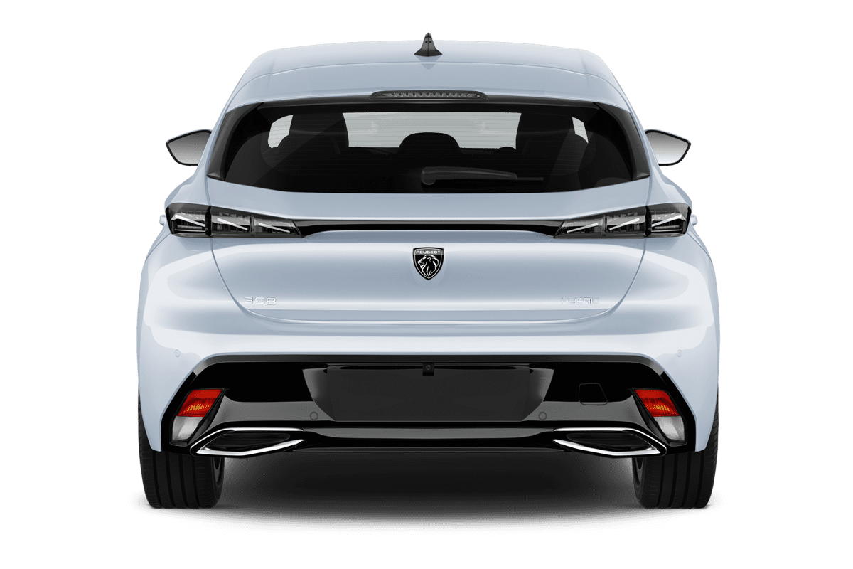 Heckansicht eines Peugeot 308 Plug-In-Hybrid