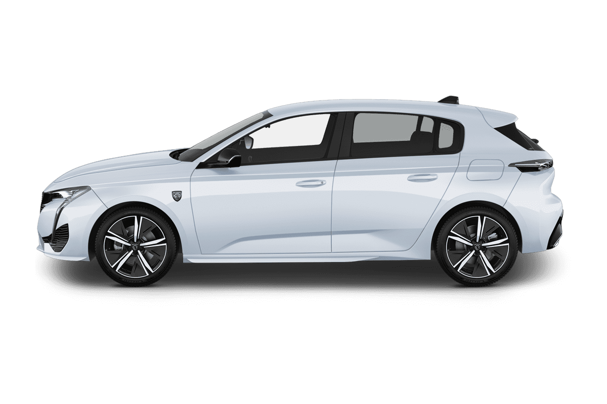Seitenansicht eines Peugeot 308 Plug-In-Hybrid