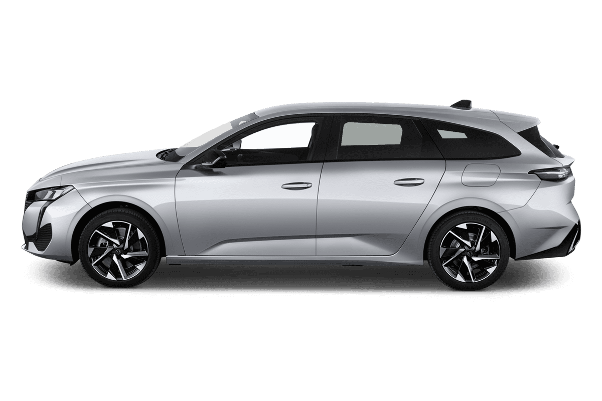 Seitenansicht eines Peugeot 308 SW Plug-In-Hybrid