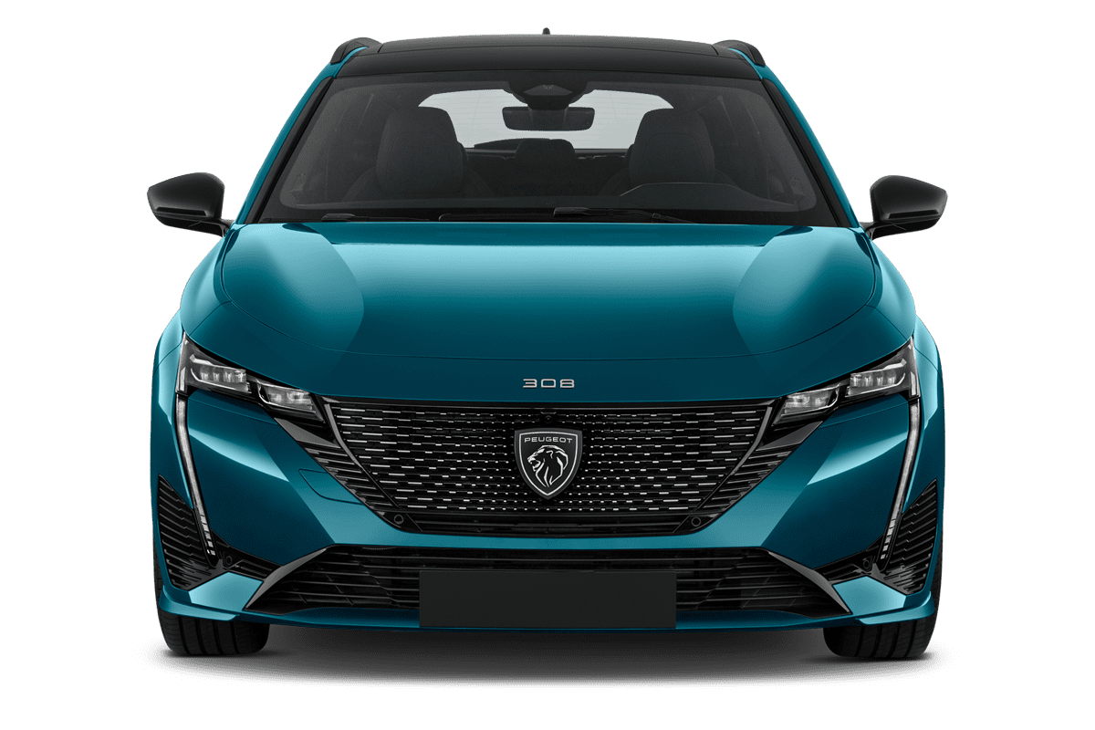 Frontansicht eines Peugeot 308 SW, freigestellt